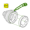 Bailcast CVS18 Universal Stretchy Driveshaft CV Joint Boot Kit Split - Image 4