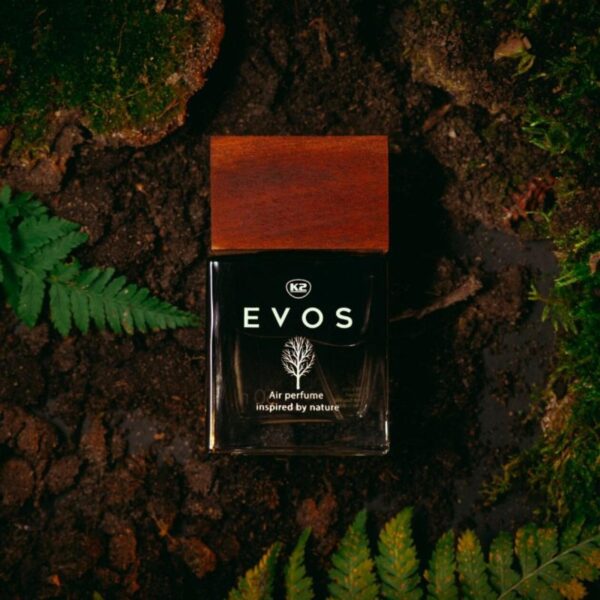 K2 EVOS HUNTER Car Perfume - 50ml Bergamot, Geranium, and Moss Scent - Image 3