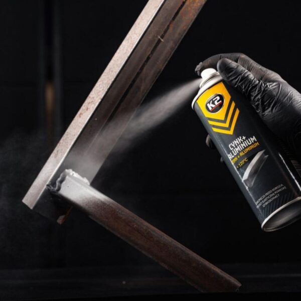K2 ZINC+ Aluminum Spray - Corrosion Protection +120°C Heat Resistance, 400ml - Image 5