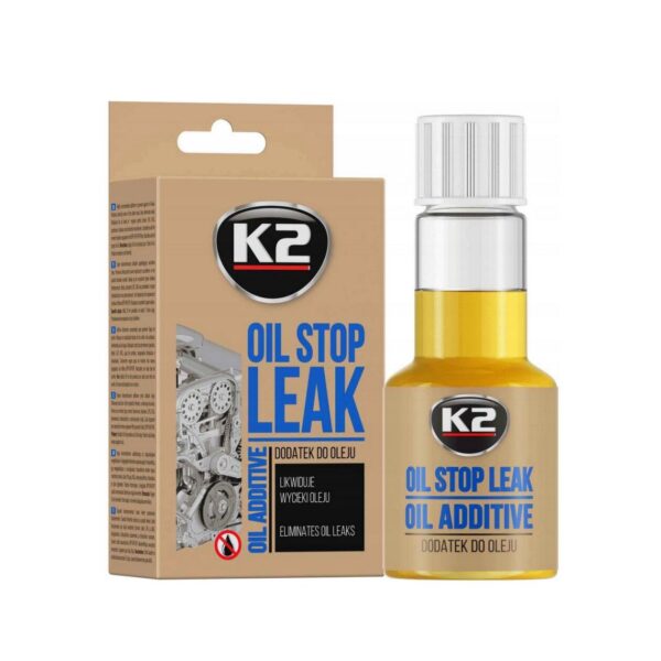 K2 Oil Stop Leak - Engine Oil Leak Sealant for Petrol, Diesel & LPG, 50ml