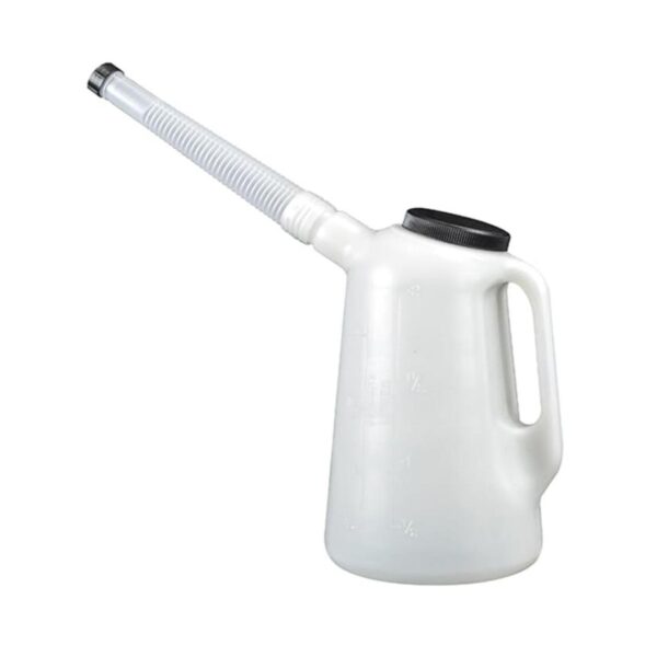 1L Measuring Jug with Lid and Flexible Spout - Oil, Water, and Screen Wash