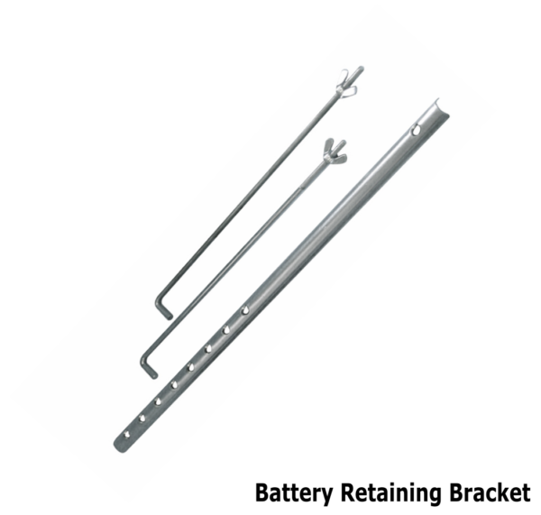 Universal Car Battery Holder Retaining Bracket with J Bolts & Clamp Cage - Image 2