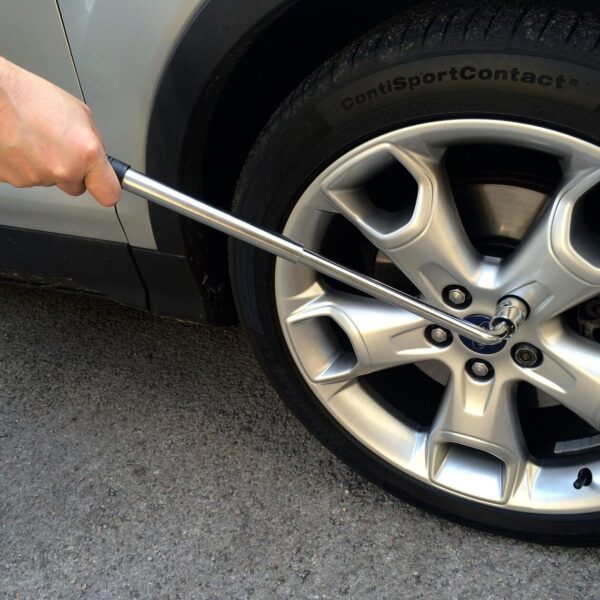Extendable Wheel Wrench - Anti-Slip Handle with Reversible Drive Sockets - Image 3