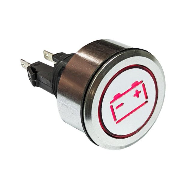 Savage 12V Blue LED Battery Light Warning Indicator Panel Switch - Universal